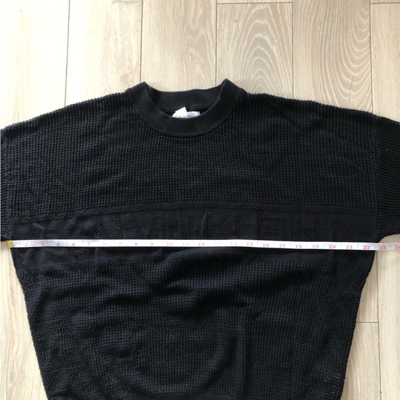 Calvin Klein Cotton Viscose Logo Light Sweater in Balck Size XL - Picture 10 of 11